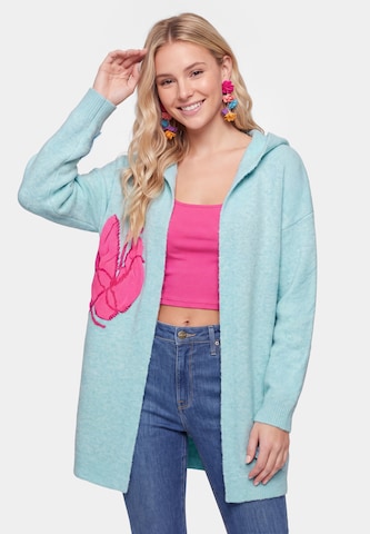 IZIA Strickjacke in Blau: Vorderseite