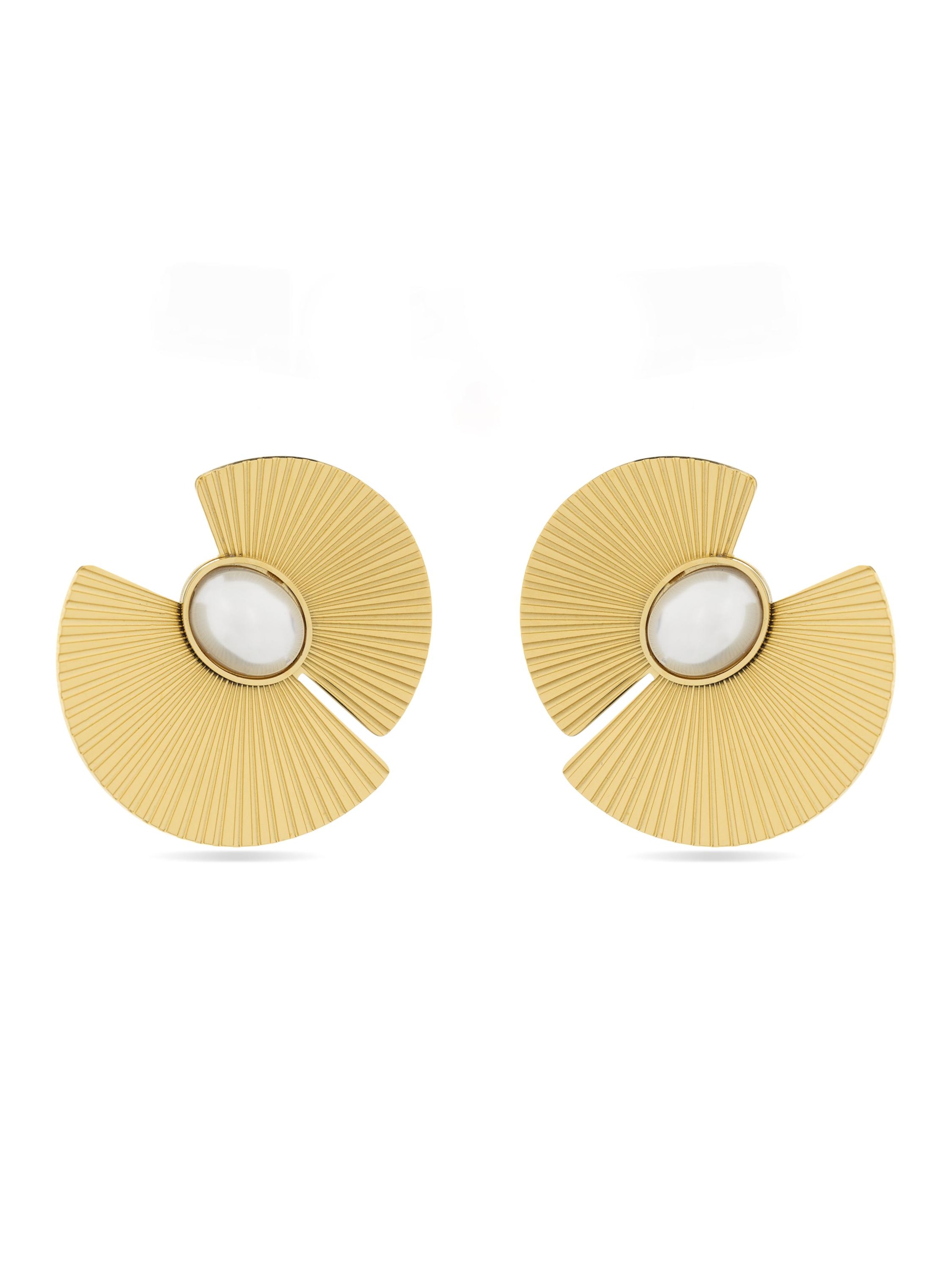 Luxenter Earrings in Gold: front
