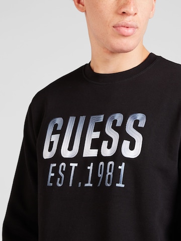 Bluză de molton de la GUESS pe negru