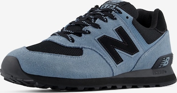 Baskets basses '574' new balance en bleu : devant