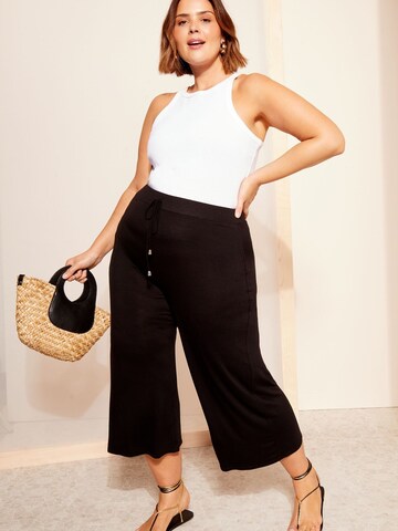 Wide leg Pantaloni di Friends Like These in nero