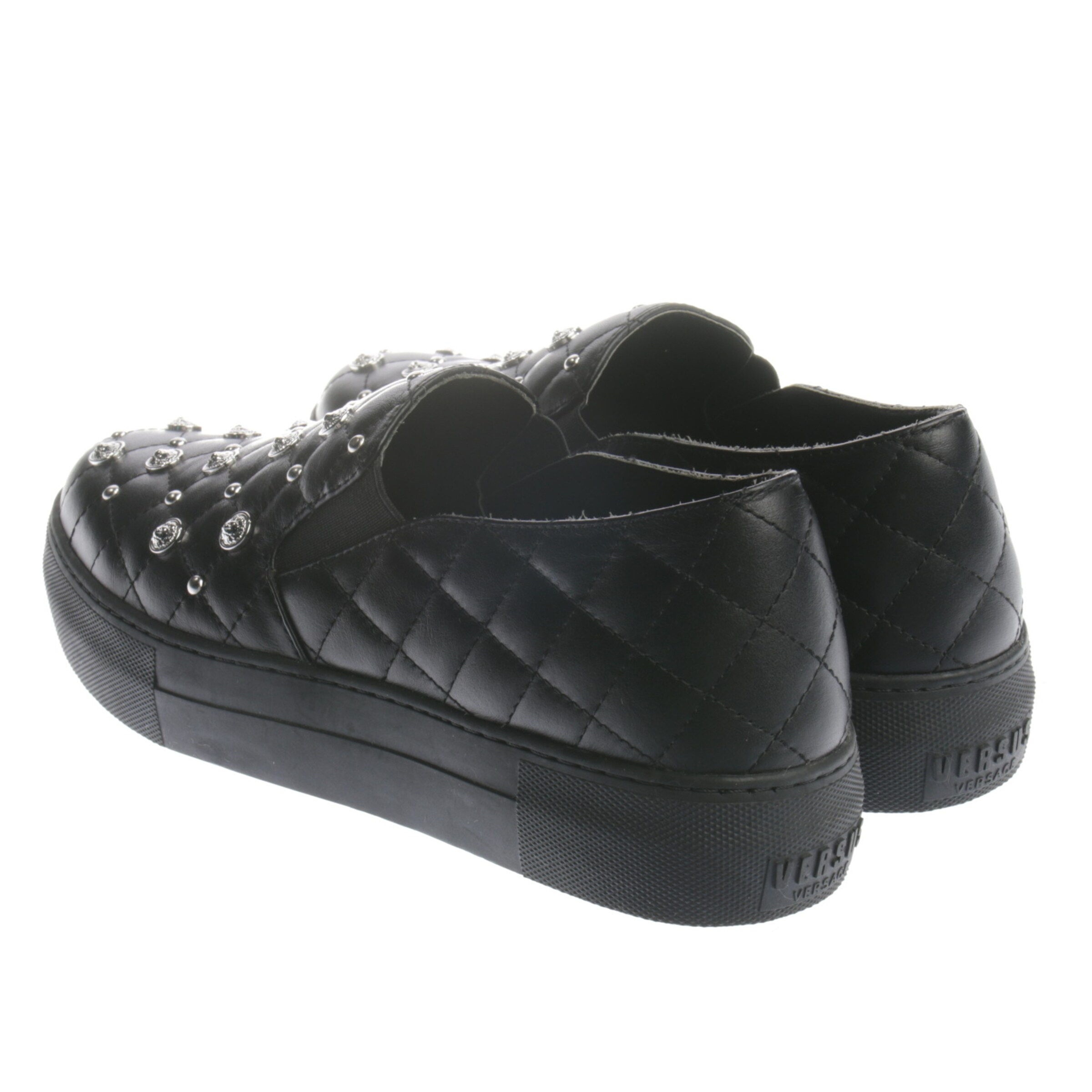 VERSACE Flats & Loafers in 37 in Black