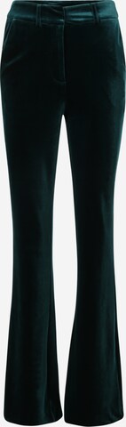 Y.A.S Tall Flared Broek 'VELVA' in Groen: voorkant