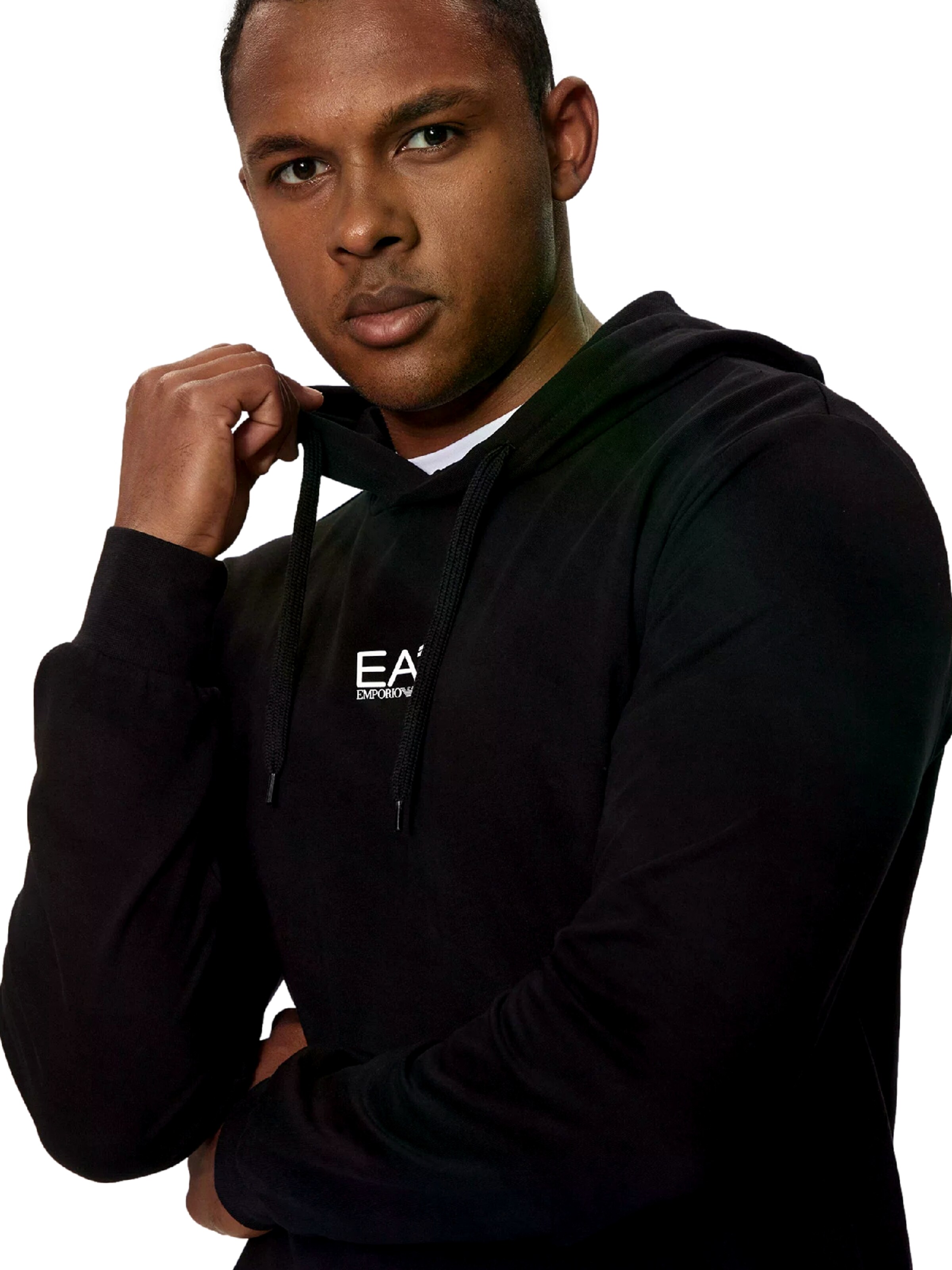 Pulover de la EA7 Emporio Armani pe negru