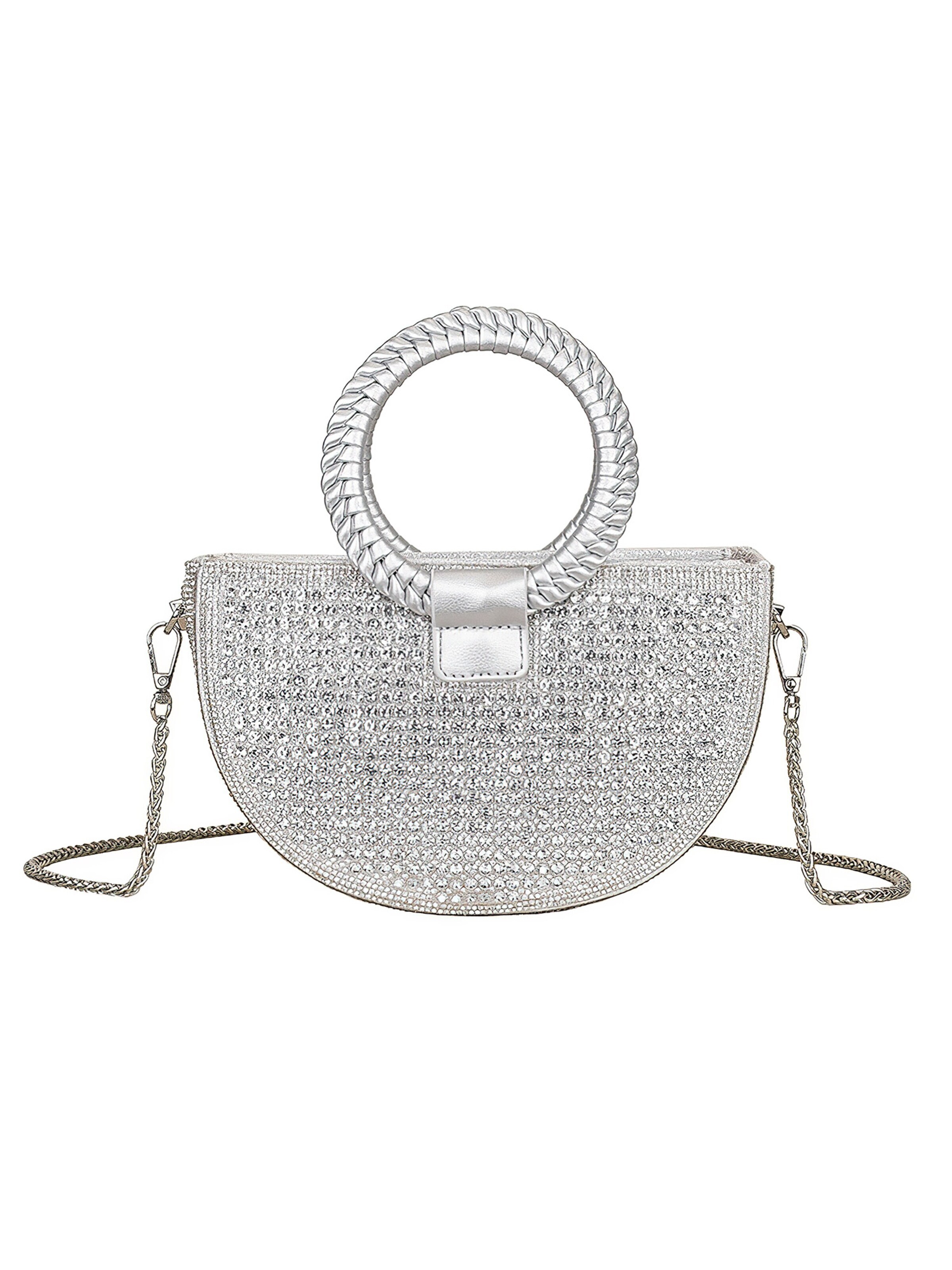 Magicshe Clutch 'Abendclutch' in Silver: front