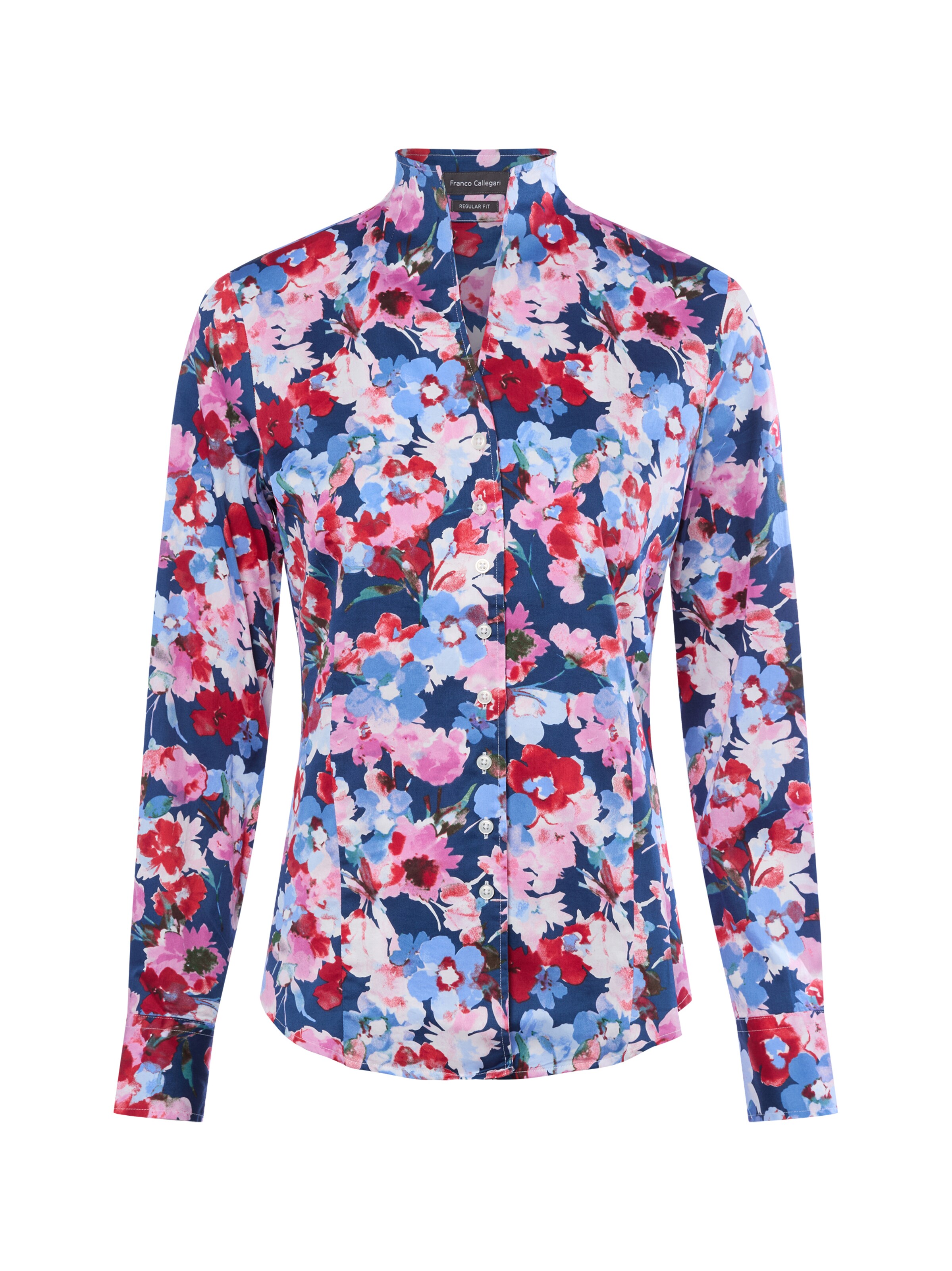 Franco Callegari Bluse in Blau: Vorderseite