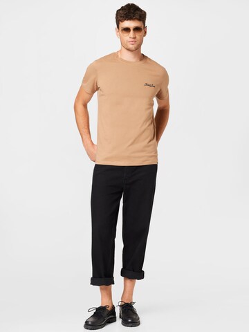 JACK & JONES T-Shirt 'TONS' in Braun