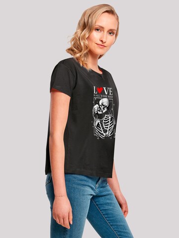 T-shirt 'Love is all you need' F4NT4STIC en noir