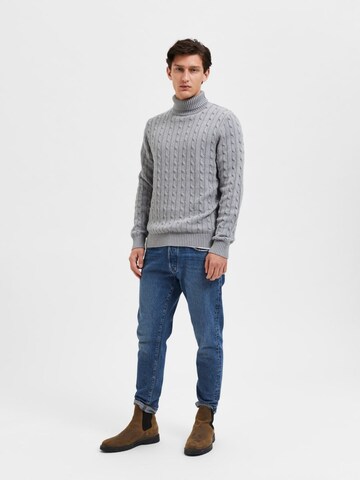 Pull-over 'SLHRYAN' SELECTED HOMME en gris