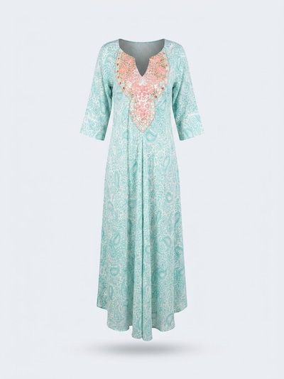 Abito 'Robe Longue Naomi' in 36-38 Miss June di colore turchese, Visualizzazione prodotti