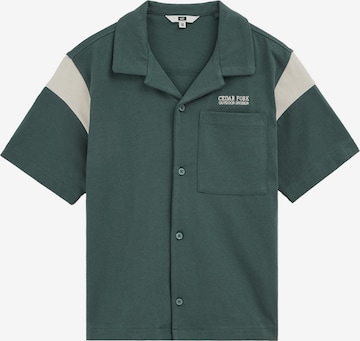 WE Fashion Regular Fit Paita värissä vihreä: etupuoli
