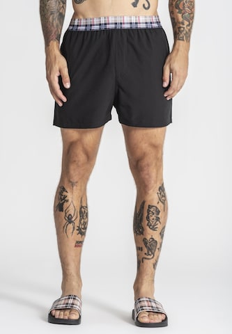 Gianni Kavanagh Board Shorts 'British' in Black: front