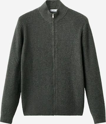 MANGO MAN Neuletakki 'Parkz' värissä vihreä: etupuoli