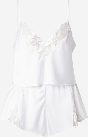 Bluebella Pyjamashortsit 'Leonora' värissä valkoinen: etupuoli