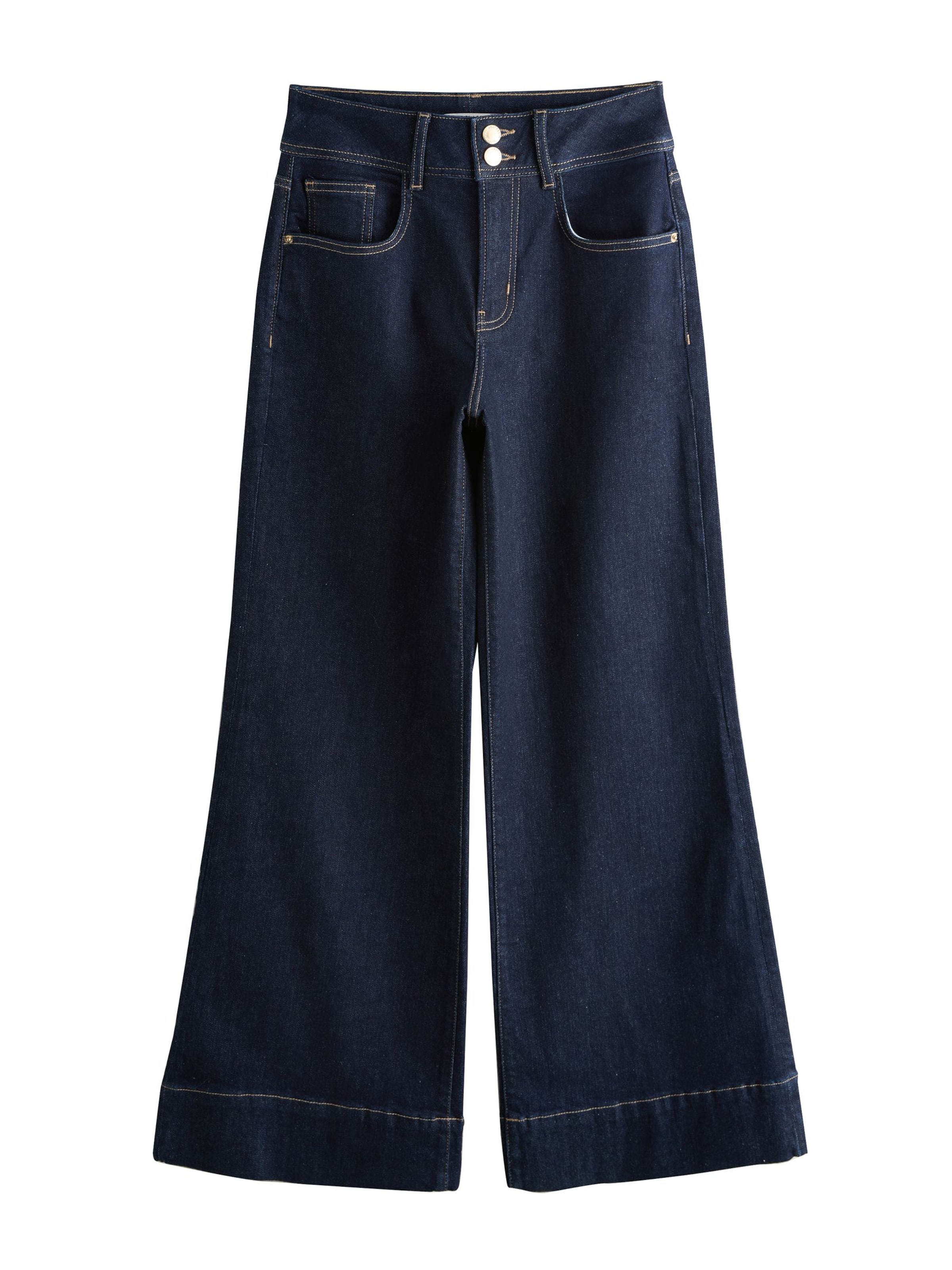 Next Широкий Джинсы в Синий: спереди