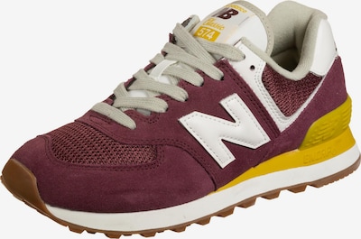 new balance Sneaker in senf / bordeaux / weiß, Produktansicht