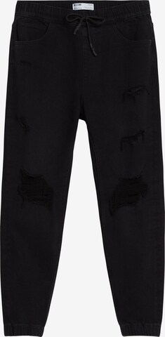 Slimfit Jeans di Bershka in nero: frontale