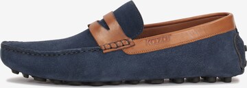 Kazar - Mocasines en azul: frente