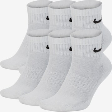 NIKE Athletic Socks in White