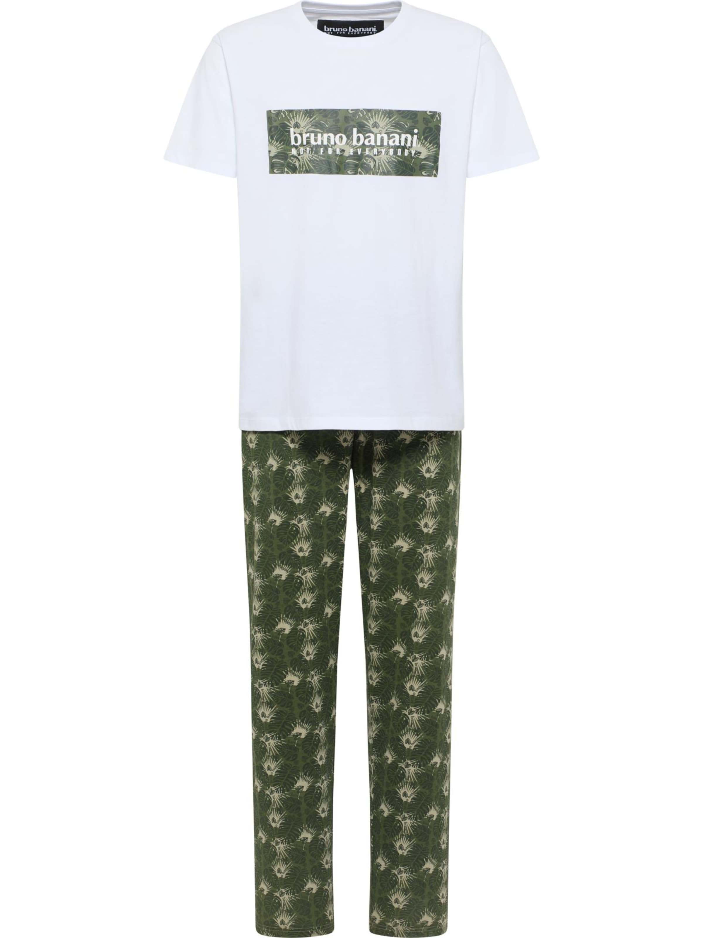 Pyjama long Bruno Banani en vert : devant