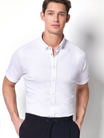 DESOTO Slim fit Overhemd 'Modern BD' in Wit