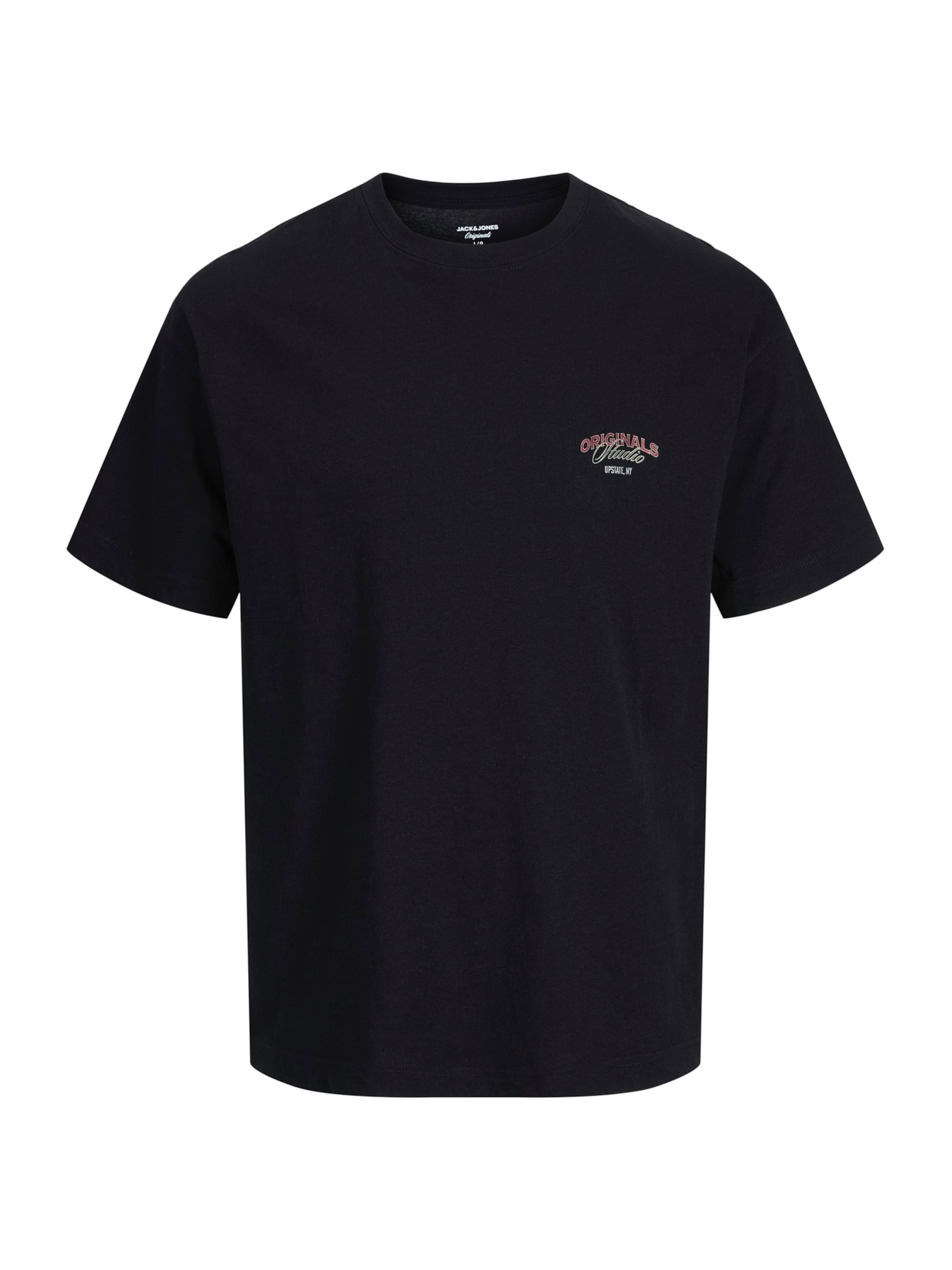 JACK & JONES - Camiseta 'JORUpstate' en negro: frente