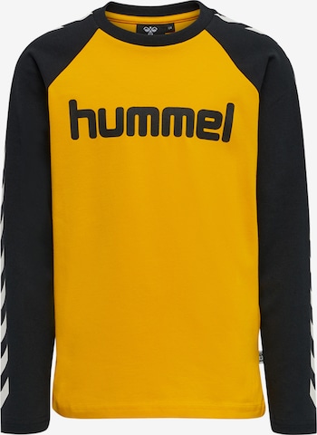 T-Shirt fonctionnel Hummel en jaune : devant