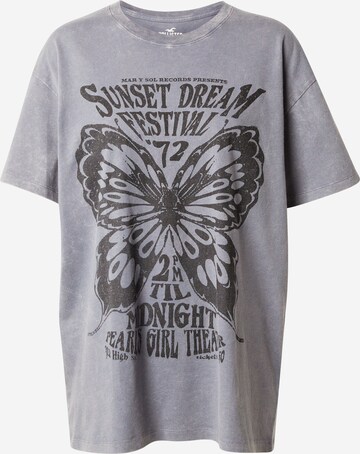 T-shirt HOLLISTER en gris : devant