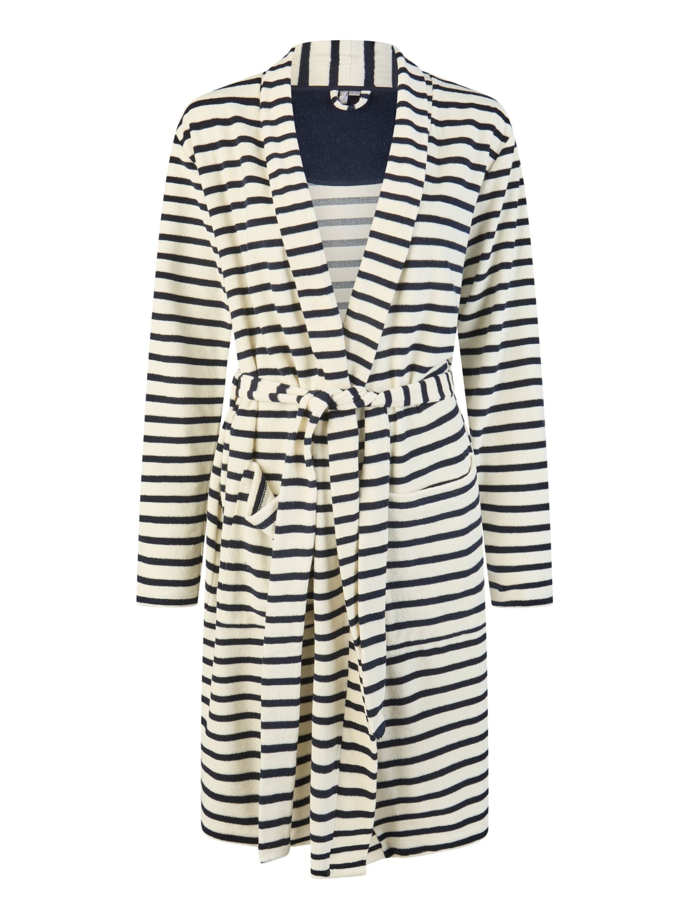 By Louise Short Bathrobe 'By Louise ladies bathrobe sauna dressing gown long with belt' in Mixed colors: front