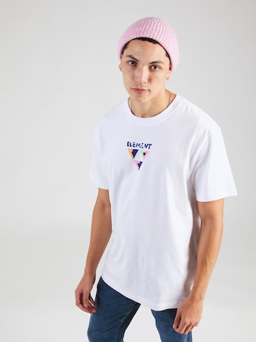 T-Shirt 'CONQUER' ELEMENT en blanc
