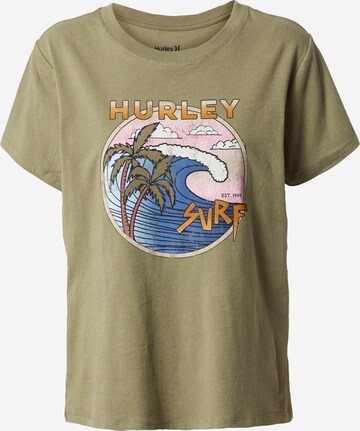 Hurley Funkční tričko 'CLASSIC' – zelená: přední strana