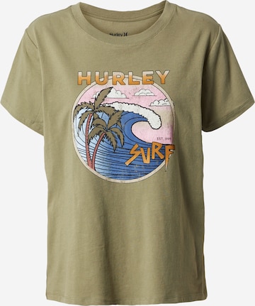 Hurley Λειτουργικό μπλουζάκι σε πράσινο: μπροστά