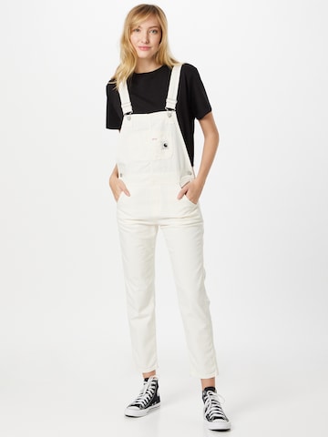 Carhartt WIP Regular Jean Overalls 'Bib' in White: front