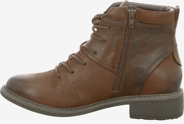 JOSEF SEIBEL Lace-Up Ankle Boots 'SELENA' in Brown