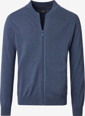 CASAMODA Knit Cardigan 'Basic' in Blue: front
