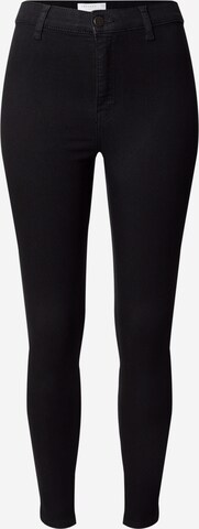 TOPSHOP Skinny Jeans 'Joni' in Zwart: voorkant