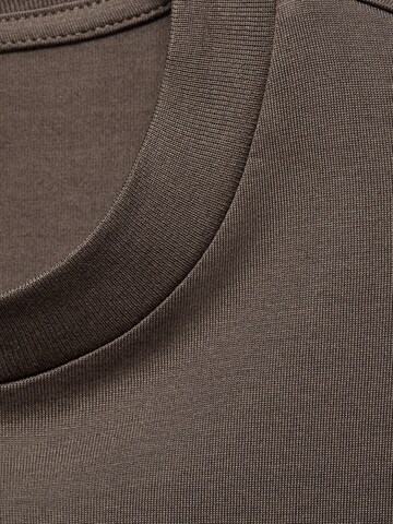 MANGO MAN T-shirt 'BELLOW' i brun