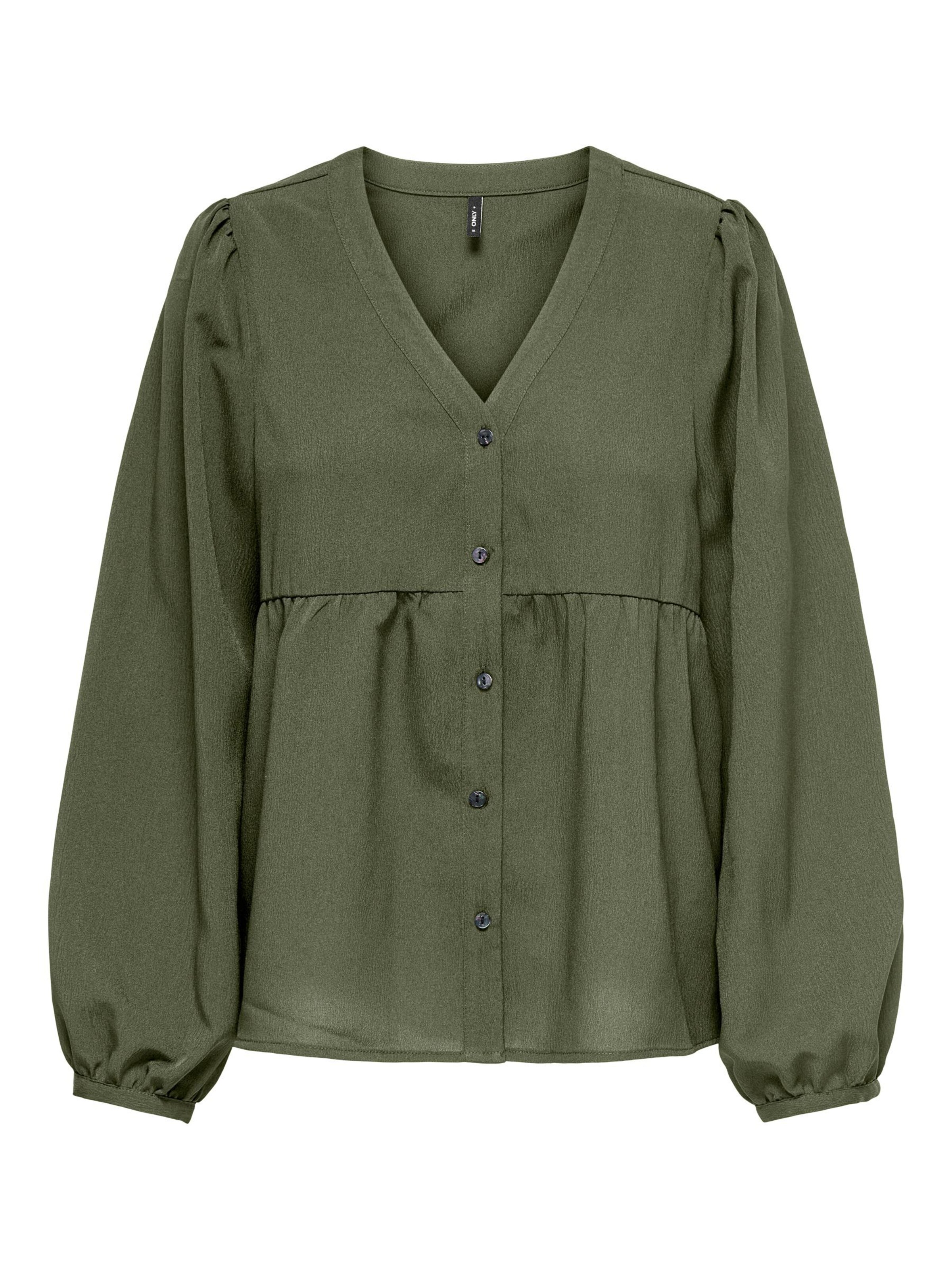 Chemisier 'ONLNova' ONLY en vert : devant