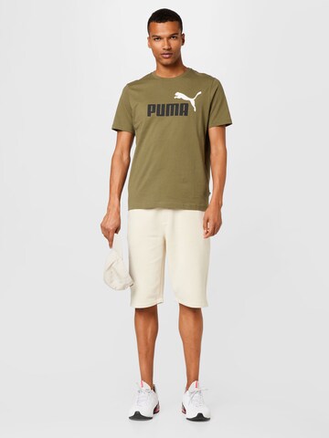 !Solid Regular Shorts in Beige