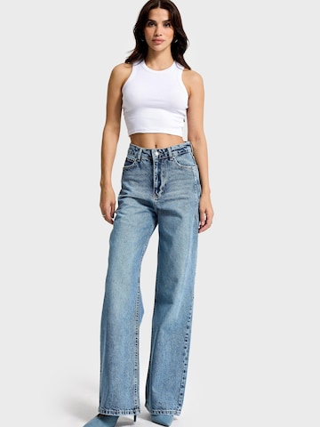 IT'S BASIC Wide leg Jeans 'Olea Wide High Rise Jeans' in Blue