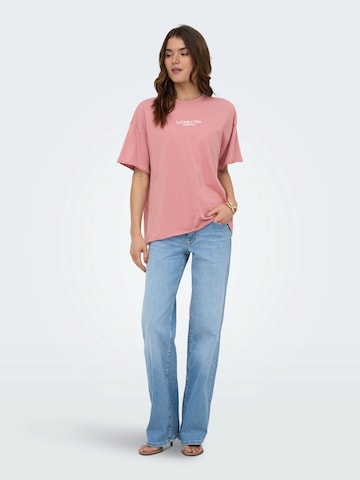 ONLY Oversized shirt 'ONLZINNIA' in Pink