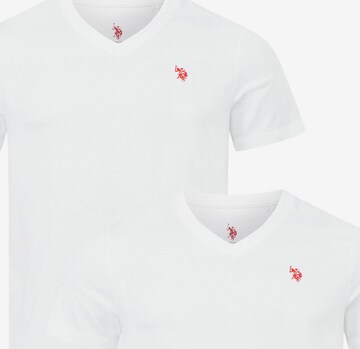 U.S. POLO ASSN. Shirt in White: front