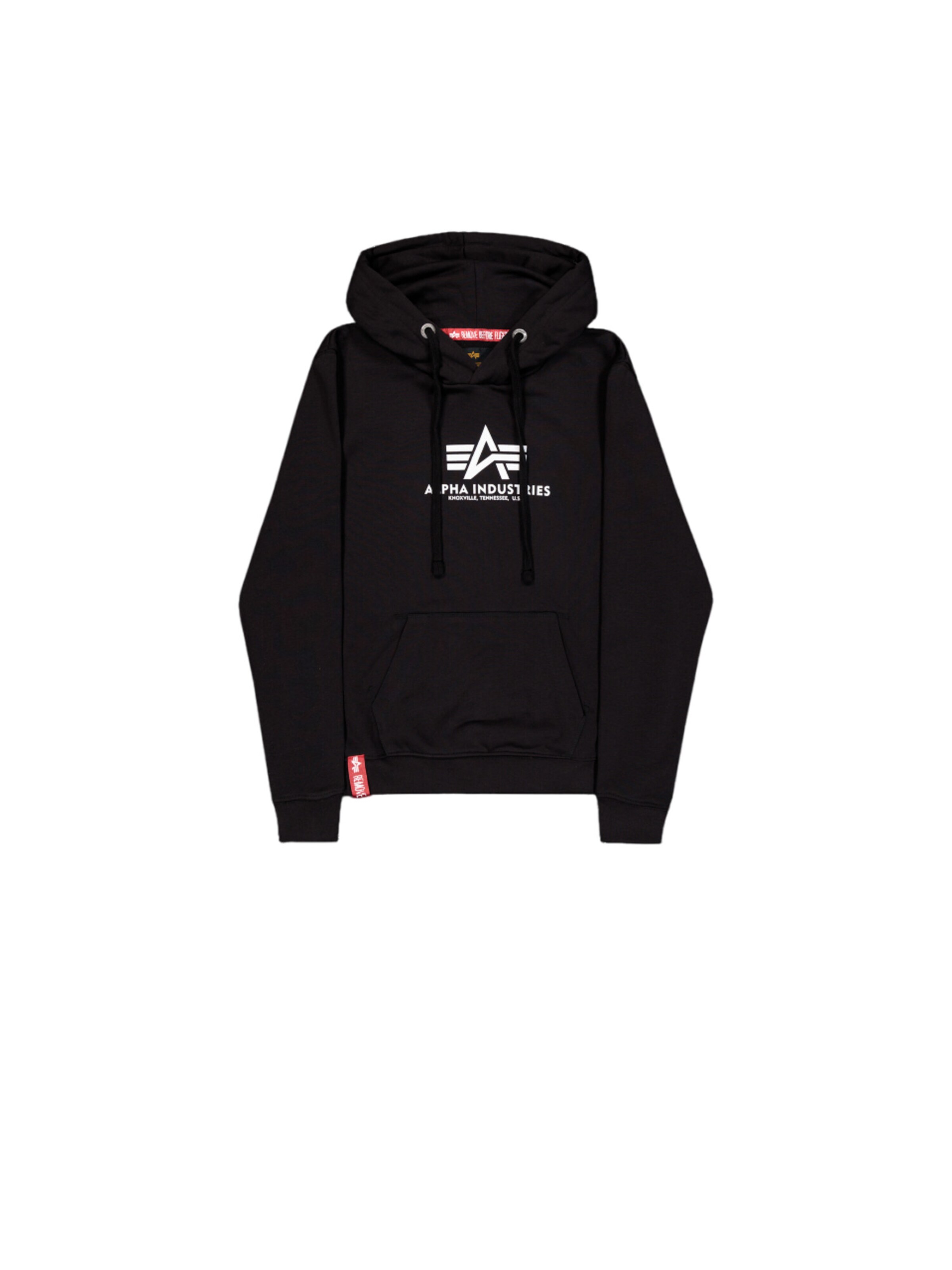 ALPHA INDUSTRIES Mikina - Čierna: predná strana