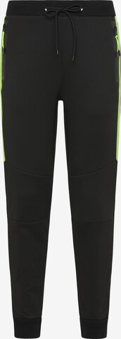 Mo SPORTS Tapered Pants in Black: front