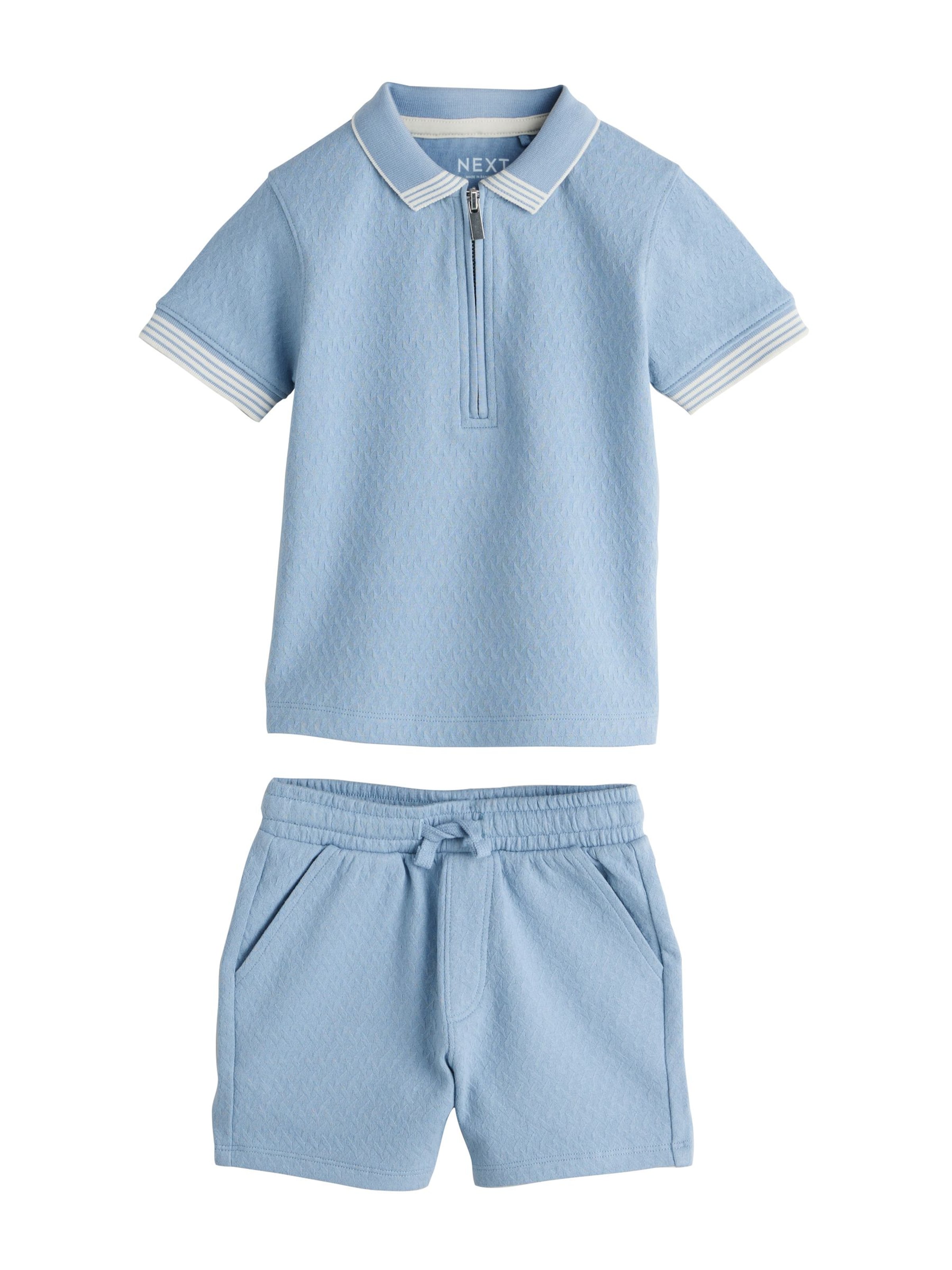 Next Комплект в синьо: отпред