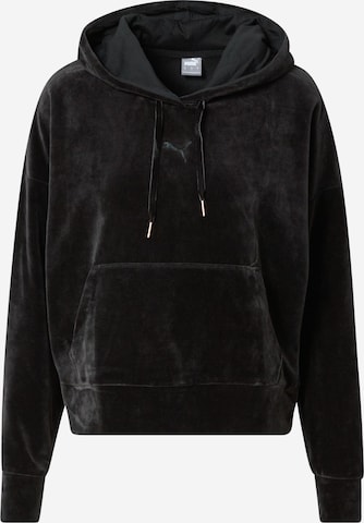 PUMA Athletic Sweatshirt in Black: front