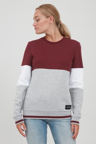 Oxmo Sweatshirt 'Omaya' in Grijs: voorkant