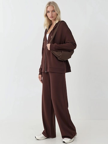 Wide Leg Pantalon Hiccup en marron
