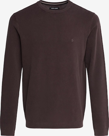 Salsa Jeans Trui in Bruin: voorkant