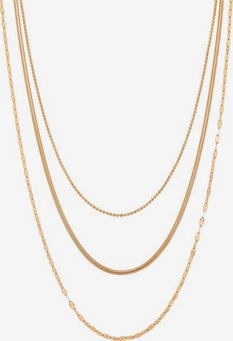 Collana 'Fine Triple Layer' di Hey Happiness in oro: frontale